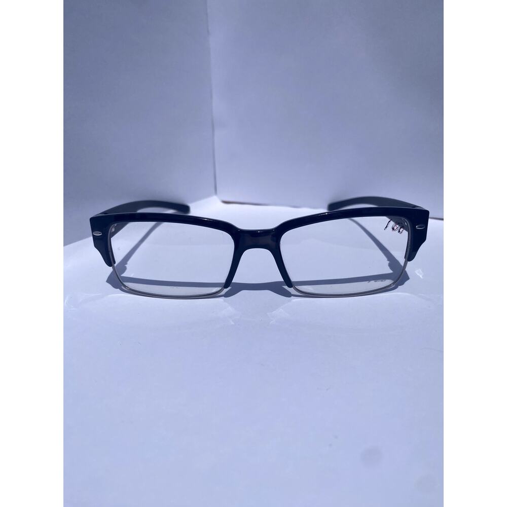 Men's Rectangular Black Eyeglasses Frame - image 2